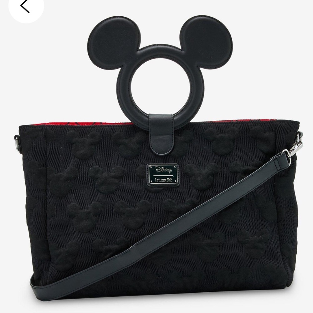 NWT Loungefly Disney Mickey Head Crossbody Satchel BoxLunch Exclusive